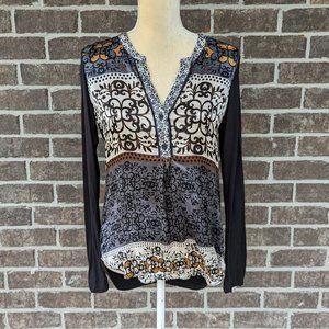Hale Bob Silk Front Blouse